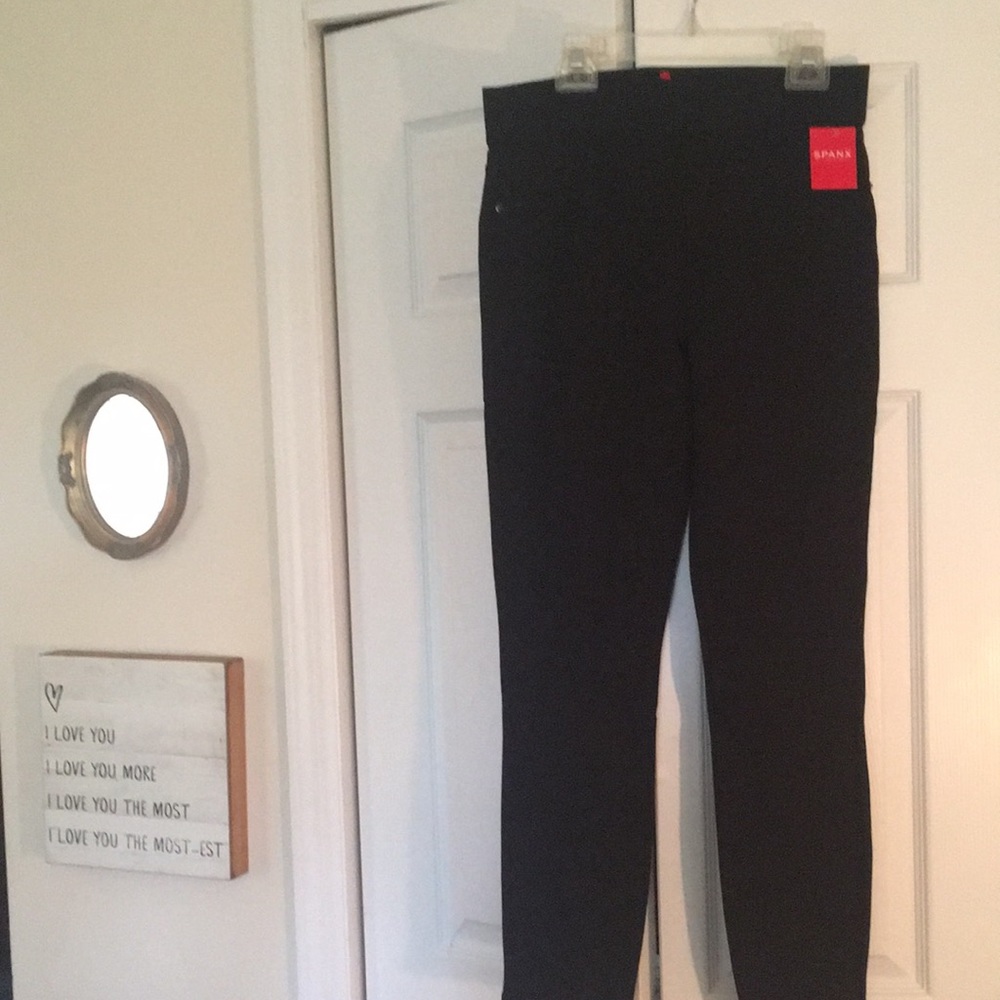 Spanx black skinny pants medium